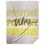 Positive Vibes Premium Mink Sherpa Blanket 60x80