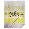 Positive Vibes Premium Mink Sherpa Blanket 60x80