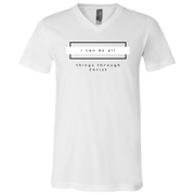 I Can Do All Things V-Neck T-Shirt White
