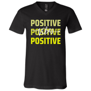 Positive Vibes V-Neck T-Shirt Black