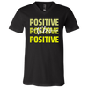 Positive Vibes V-Neck T-Shirt Black