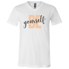 Be Yourself V-Neck T-Shirt White