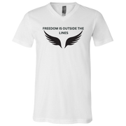 Freedom Is Outside The Lines V-Neck T-Shirt