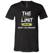 The Limit Can Be What You Imagine V-Neck T-Shirt Black