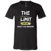 The Limit Can Be What You Imagine V-Neck T-Shirt Black