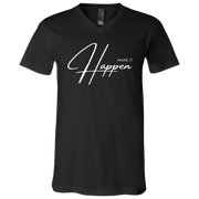 Make It Happen V-Neck T-Shirt Black