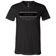 I Can Do All V-Neck T-Shirt Black