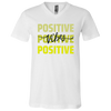 Positive Vibes V-Neck T-Shirt White