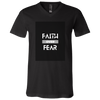 Faith Over Fear V-Neck T-Shirt Black